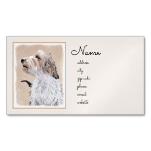 Petit Basset Griffon Vendéen Painting - Dog Art Magnetische Visitenkarte