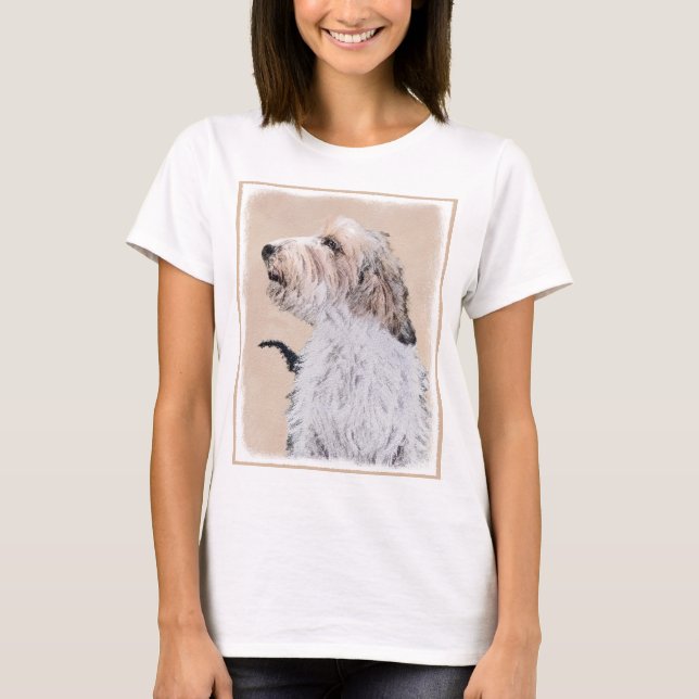 Petit Basset Griffon Vendéen Painting - Dog Art T-Shirt (Vorderseite)