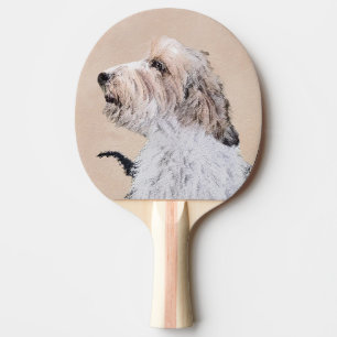 Petit Basset Griffon Vendéen Painting - Dog Art Tischtennis Schläger