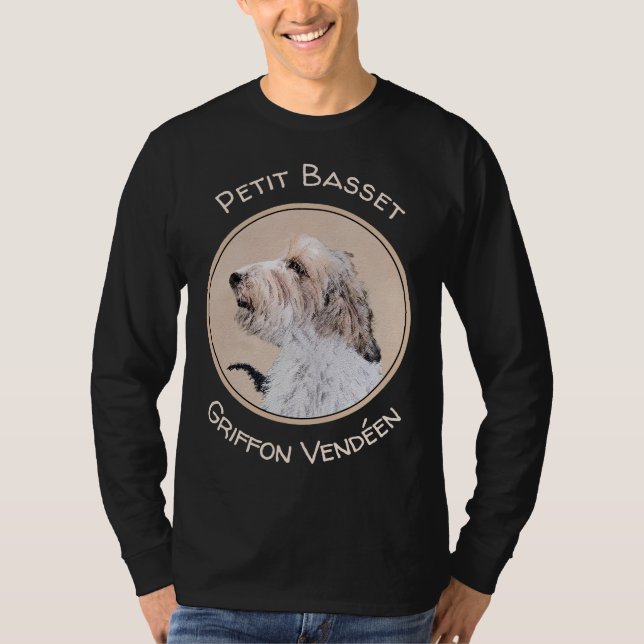 Petit Basset Griffon Vendéen Painting - Hund Art T-Shirt (Vorderseite)