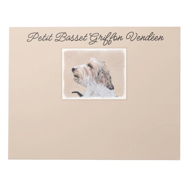 Petit Basset Griffon Vendéen Painting - Hunde Art  Notizblock (Vorderseite)