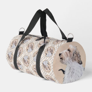 Petit Basset Griffon Vendéen Painting PBGV Dog Art Duffle Bag