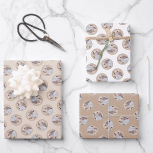 Petit Basset Griffon Vendéen Painting PBGV Dog Art Geschenkpapier Set