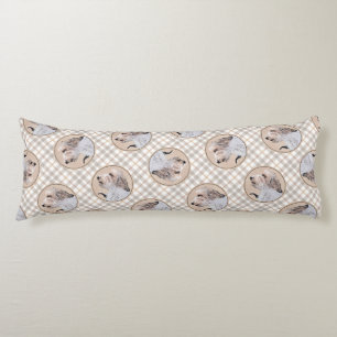 Petit Basset Griffon Vendéen Painting PBGV Dog Art Seitenschläferkissen