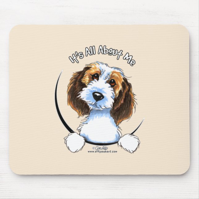 Petit Basset Griffon Vendeen PBGV IAAM Mousepad (Vorne)