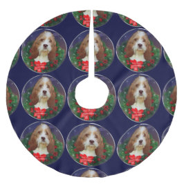 Petit Basset Griffon Vendeen Polyester Weihnachtsbaumdecke