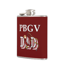 Petit Basset Griffon Vendeen Vater Flachmann