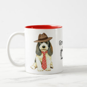 Petit Basset Griffon Vendeen Vater Zweifarbige Tasse