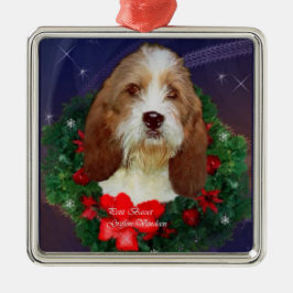 Petit Basset Griffon Vendeen Weihnachtsdekoration Ornament Aus Metall