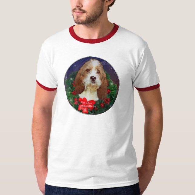 Petit Basset Griffon Vendeen Weihnachtsgeschenke T-Shirt (Vorderseite)