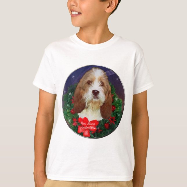 Petit Basset Griffon Vendeen Weihnachtsgeschenke T-Shirt (Vorderseite)