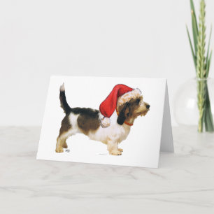 Petit Basset Griffon Vendeen Weihnachtshelfer Feiertagskarte