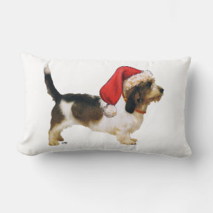 Petit Basset Griffon Vendéen Weihnachtsmanns Helfe Lendenkissen