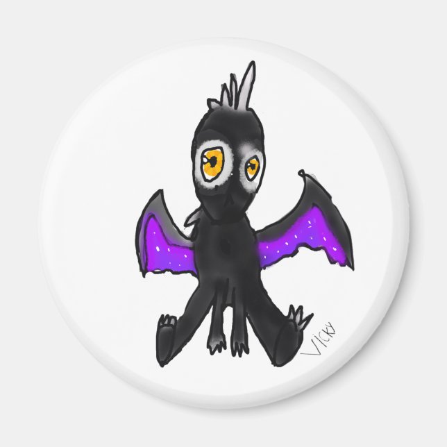 Petit Dragon veille sur votre frigo ! Magnet (Vorne)