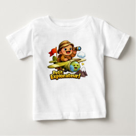 Petit Explorateur Cute Baby Adventure Illustration T-shirt