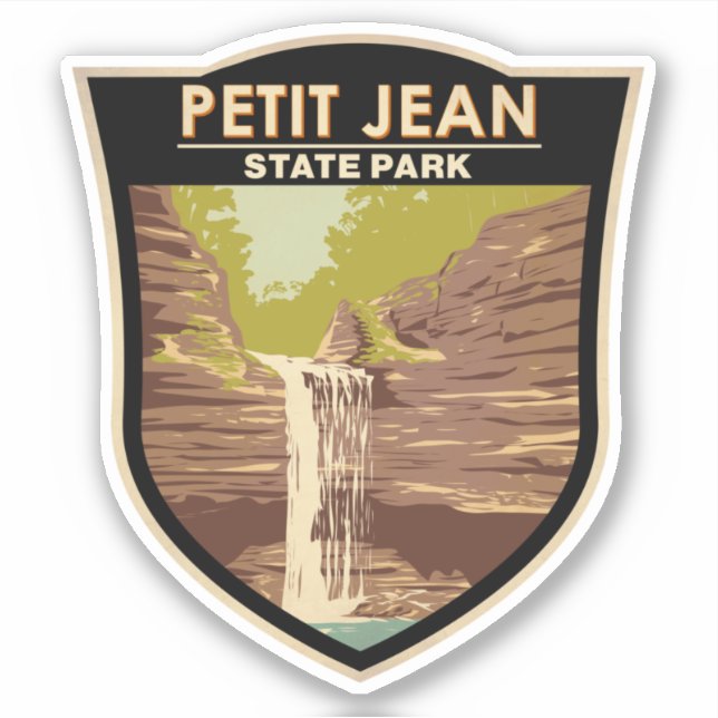 Petit Jean Staat Park Arkansas Vintag Aufkleber (Vorderseite)