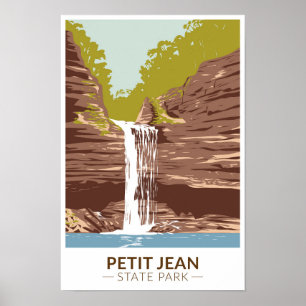 Petit Jean Staat Park Arkansas Vintag Poster