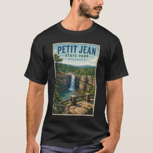 Petit Jean State Park Arkansas Illustration Reise T-Shirt