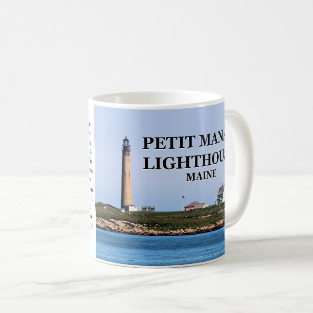Petit Manan Lighthouse, Maine Tasse (VorderseiteRechts)