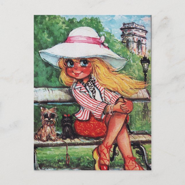 Petit Poulbot chiens Postkarte (Vorderseite)