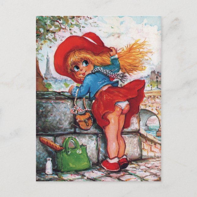 Petit Poulbot en jupe Postkarte (Vorderseite)