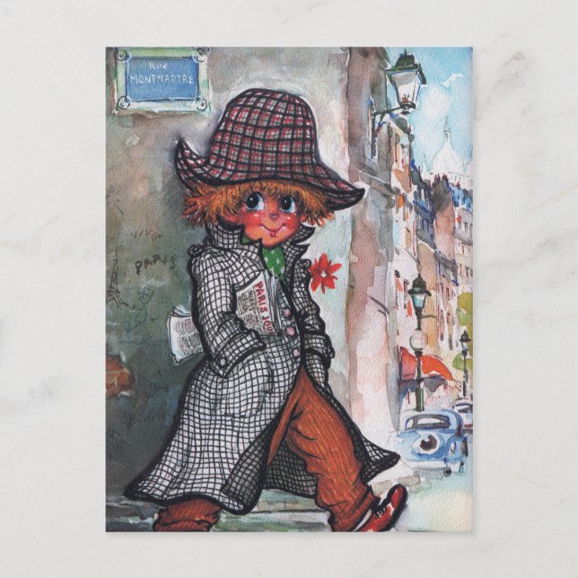 Petit Poulbot Montmartre Postkarte (Vorderseite)