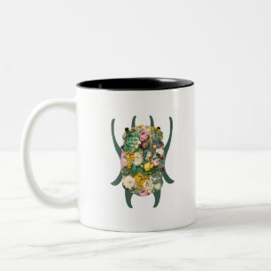 Petit scarabée bleu zweifarbige tasse