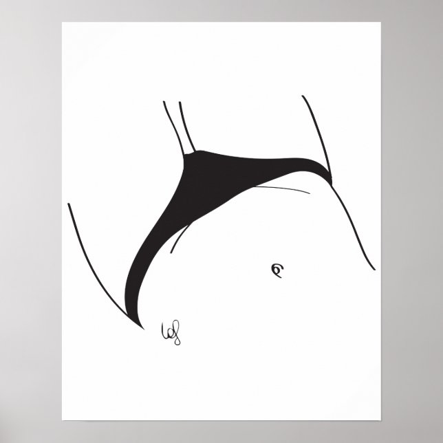 Petit slip noir poster (Vorne)