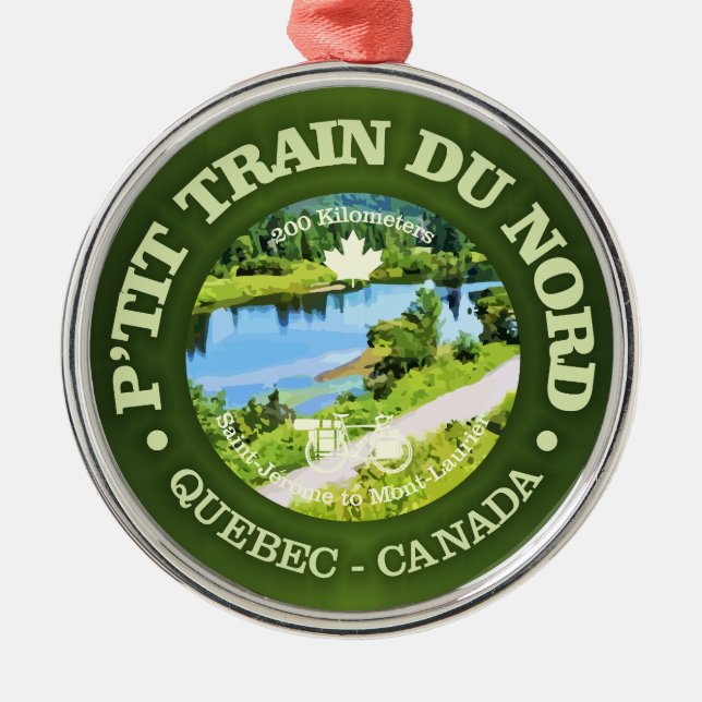 Petit Train du Nord (Fahrrad c) Ornament Aus Metall (Vorne)