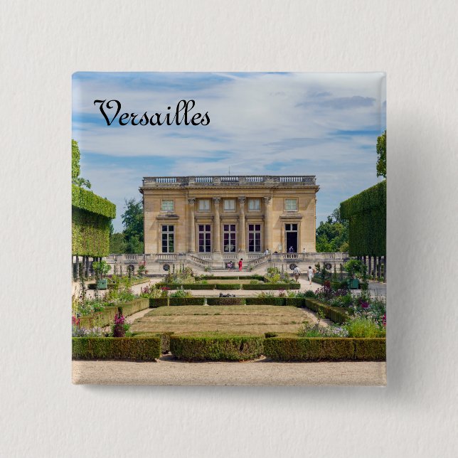 Petit Trianon und der französische Garten in Versa Button (Vorderseite)