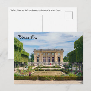 Petit Trianon und französischer Garten in Versaill Postkarte