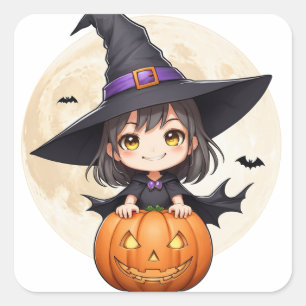 Petit Wizard Quadratischer Aufkleber