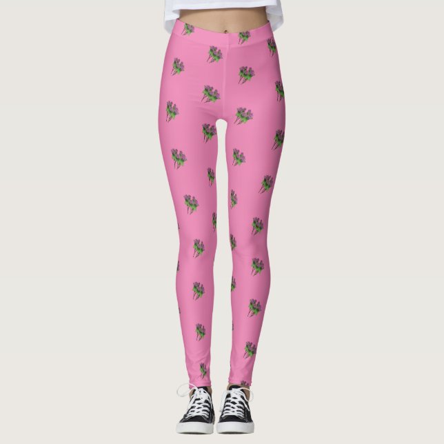 PetitArt | Sweet Deadnettle | Rosa Leggings (Vorderseite)