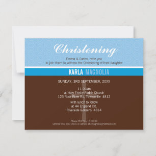 PETITE BAPTISMITTELEINLADUNG: Frieden 4 L Einladung