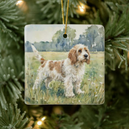 Petite Basset Griffon Vandeen  - PBGV Keramikornament