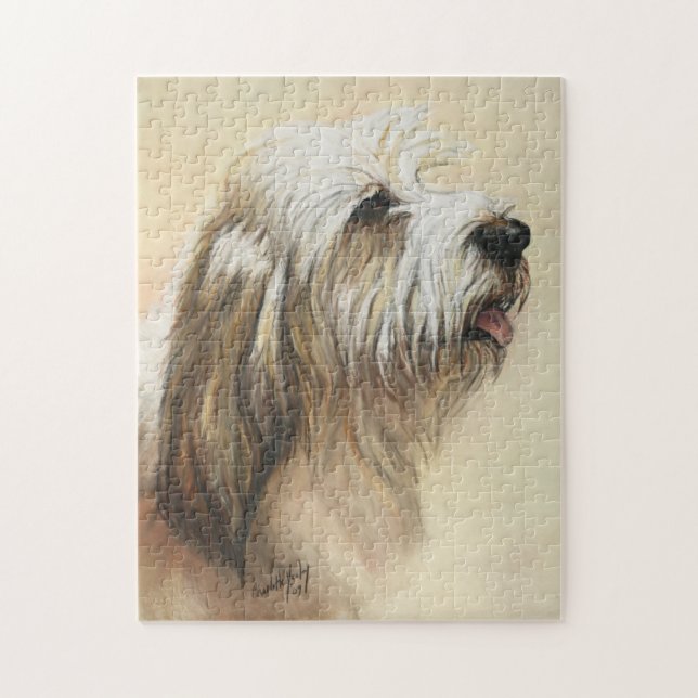 Petite BassetGriffon Vendeen Dog Art Puzzle (Vertikal)