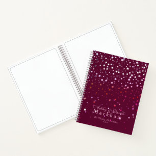 Petite Berry Stars Wedding Notebook Foto Album Notizbuch