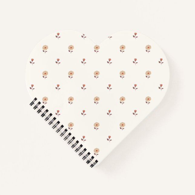 Petite Blossom Warm Neutral Notizbuch (Vorderseite)