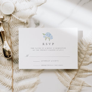 Petite Bouquet RSVP Card   Kornblume