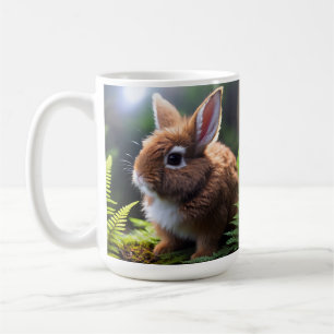 "Petite Charm: The Brown and White Zwarf Bunny" Kaffeetasse
