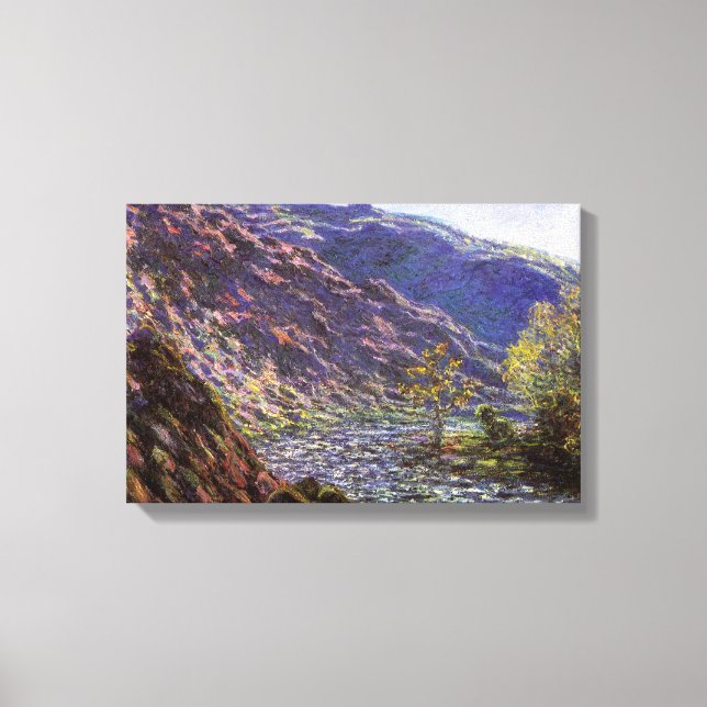 Petite Creuse, Sonnenlicht von Claude Monet Leinwanddruck (Vorderseite)