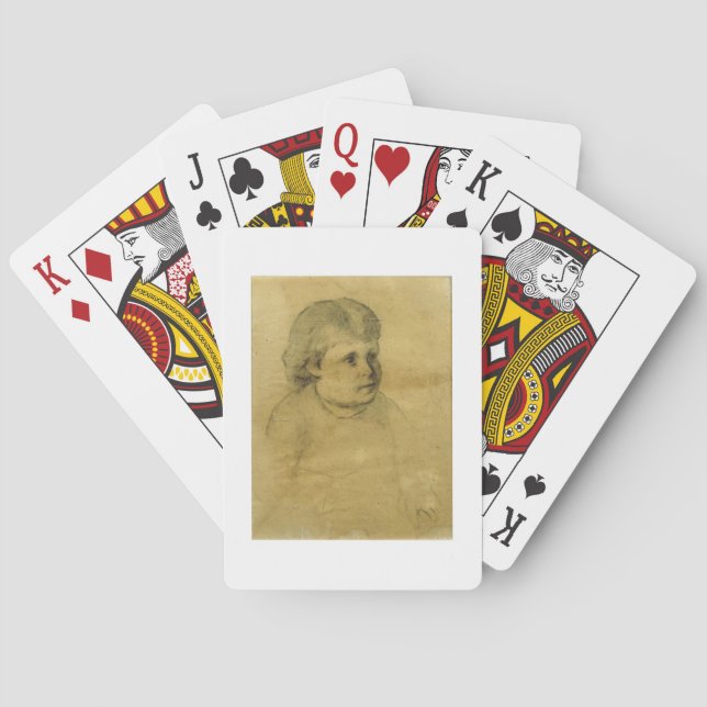Petite fille (Holzkohle) Spielkarten (Rückseite)
