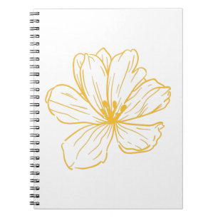 Petite fleur jaune - Kook Art Notizblock