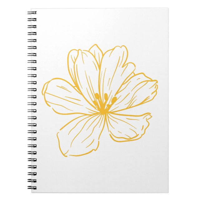 Petite fleur jaune - Kook Art Notizblock (Vorderseite)