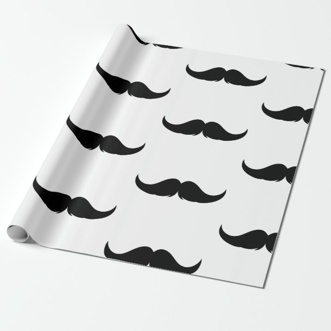 Petite Handlebar Mustache Geschenkpapier (Ungerollt)