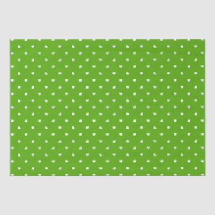 Petite Hearts on Bright Green Seidenpapier