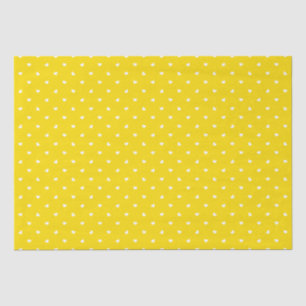 Petite Hearts on Bright Yellow Tissue Paper Seidenpapier