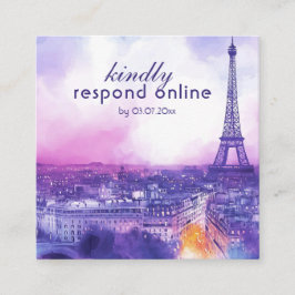 Petite Online-Antwort Anfrage Amour Éternel  Begleitkarte