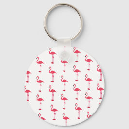 Petite Pink Flamingos Pattern Schlüsselanhänger
