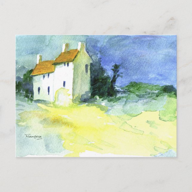 Petites Maisons no.1 (Kleine Häuser) Postkarte (Vorderseite)